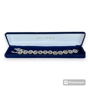 Camrose & Kross Vintage JACQUELINE KENNEDY Crystal Swirl Bracelet